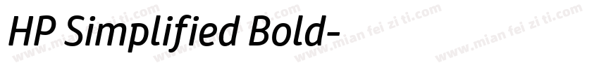 HP Simplified Bold字体转换